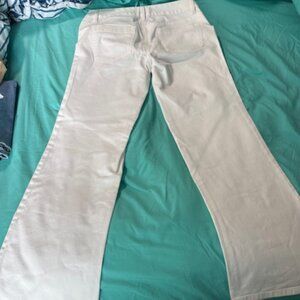 White Wide leg Ann Taylor Jeans sz 6